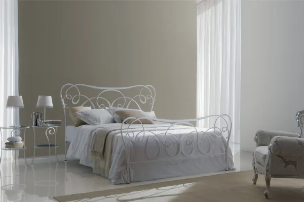 Letto in ferro battuto con testiera Altea di Bontempi
