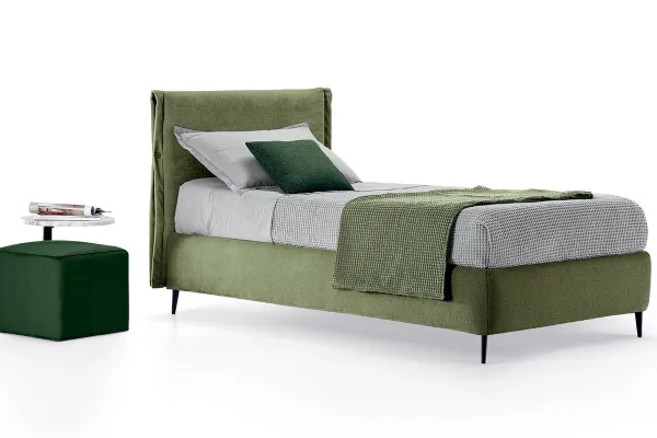 Letto in tessuto DEMETRA Singolo di Rosini