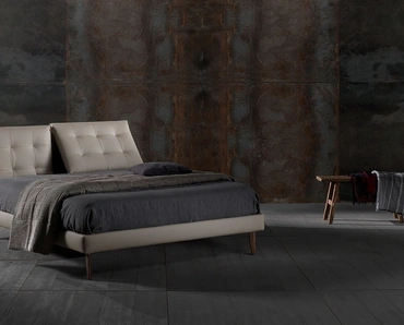 Letto in vellutino imbottito Zoè Quattro Ring 14 di Excò