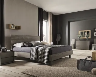 Letto matrimoniale moderno in rovere Kenzo di Alta Corte