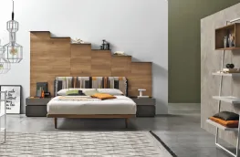 Letto Krea con boiserie di Tomasella