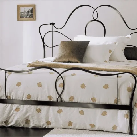 Letto in ferro battuto con testiera Marlen di Bontempi