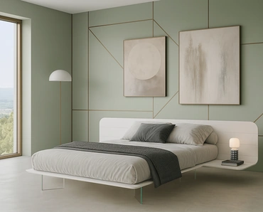 Letto No-Vo laccato di Voltan