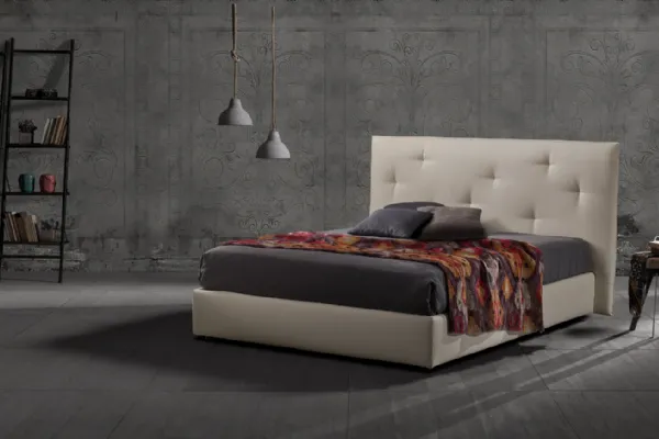 Letto in tessuto con contenitore Raul di Excò