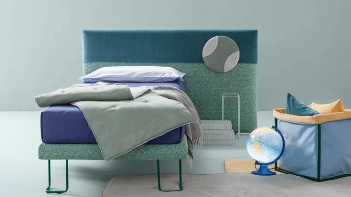 Letto singolo in tessuto Plain di Bside