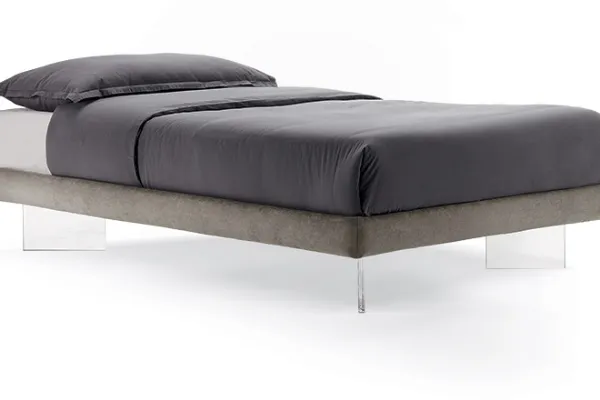 Letto con piedini trasparenti SOMMIER Singolo di Rosini