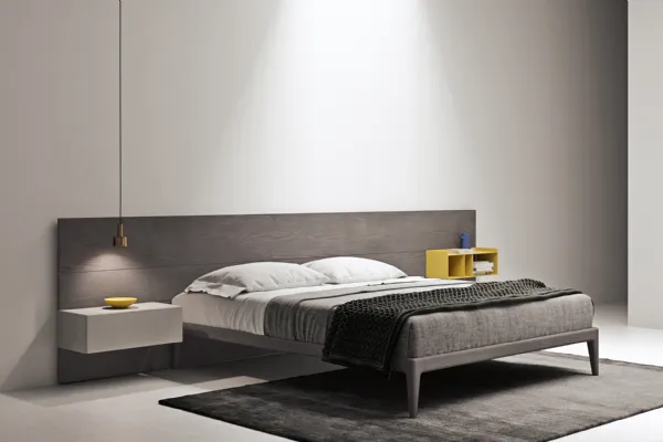Letto in legno di frassino con testiera importante Time di Md House
