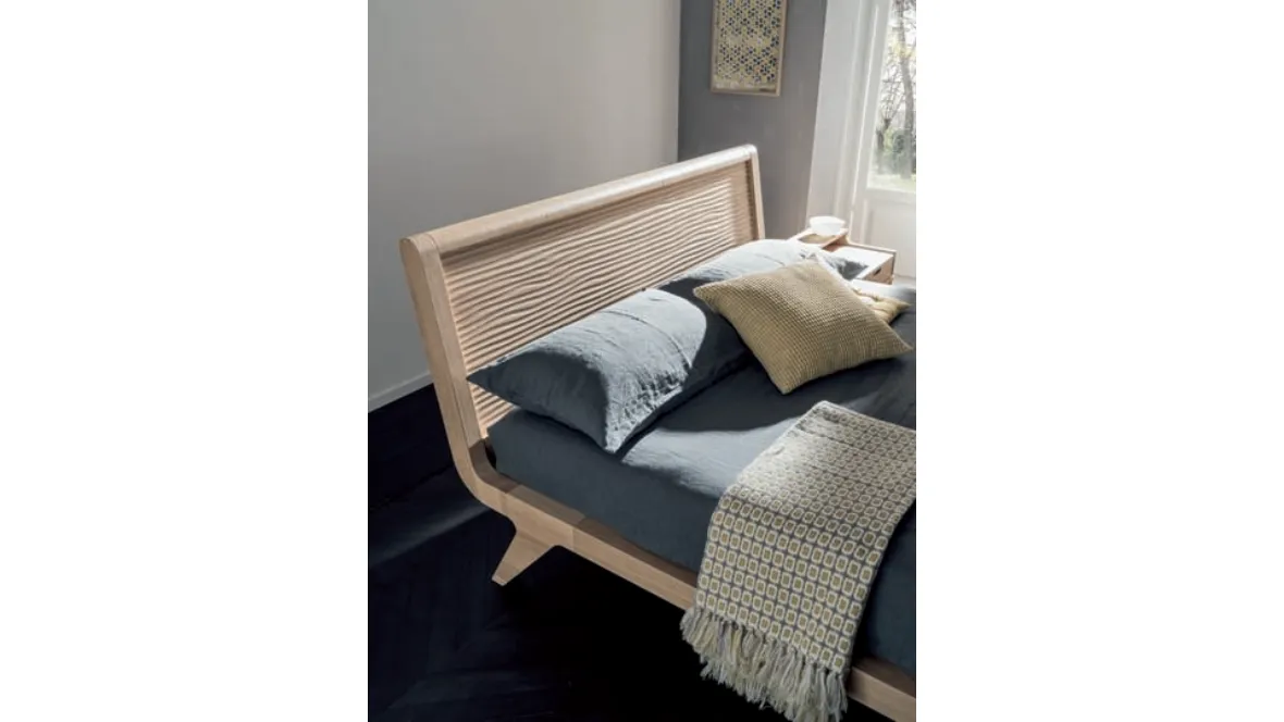 Letto in legno con testiera Willow di Alta Corte