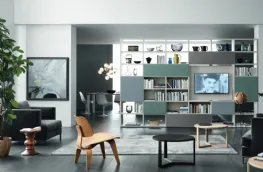 Libreria con vano porta TV Modo M6C90 di Sangiacomo