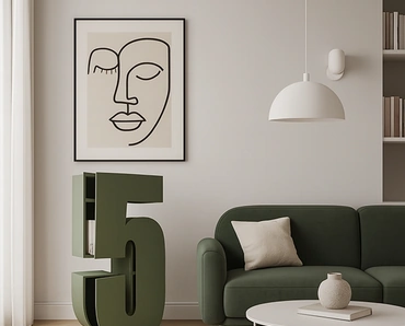 Libreria Numero Contenitore di Voltan