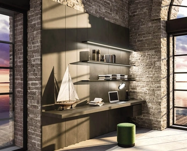 Libreria Planar con mensole luminose di Arrital