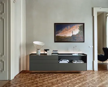 Madia Cabaret 84B sx in laccato Antracite opaco di Sangiacomo