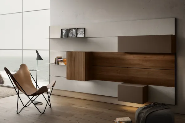 Mobile sospeso Living 01 di Arredo3