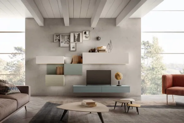 Parete Attrezzata Living 02 di Arredo3