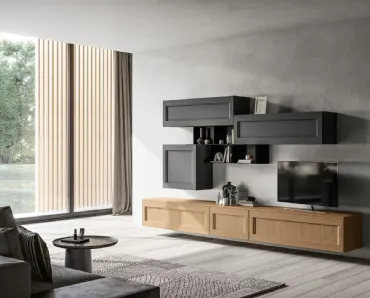 Parete Attrezzata classica Living Frida 02 di Arredo3