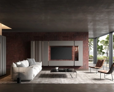 Parete Attrezzata Soggiorno Bassorilievo 41 di Voltan