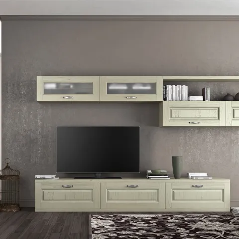 Parete Attrezzata in legno Verona IV di Arredo3