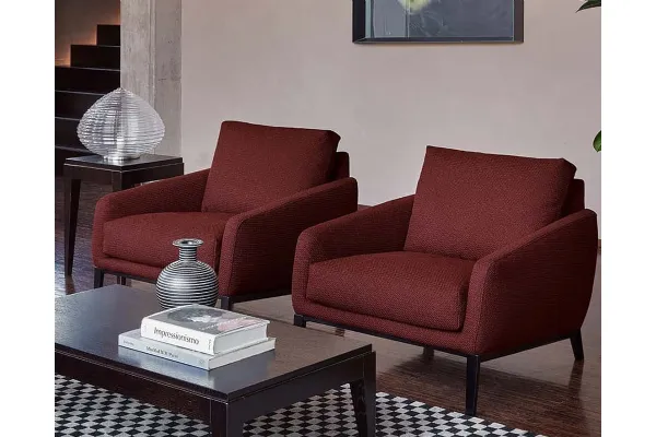 Poltroncina in tessuto BALI di Rosini Divani