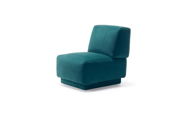 Poltroncina in tessuto CLIO di Rosini