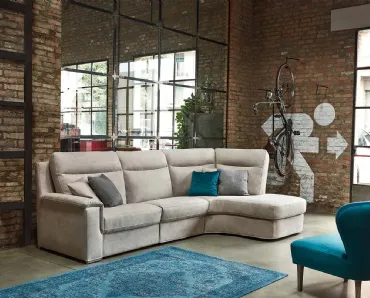 Divano angolare in microfibra VALENCIA COMFORT di Rosini Divani
