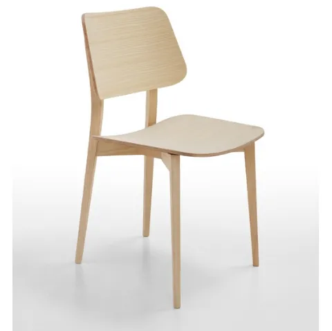 Sedia in legno Joe S L LG di Midj