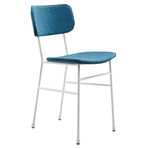 Sedia con schienale e seduta in tessuto Master S M TS di Midj