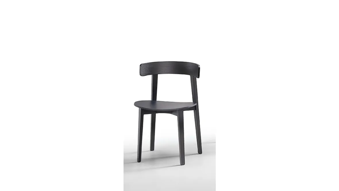 Sedia in legno Maya S L LG di Midj