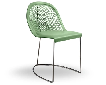 Sedia in cuoio Guapa di Midj