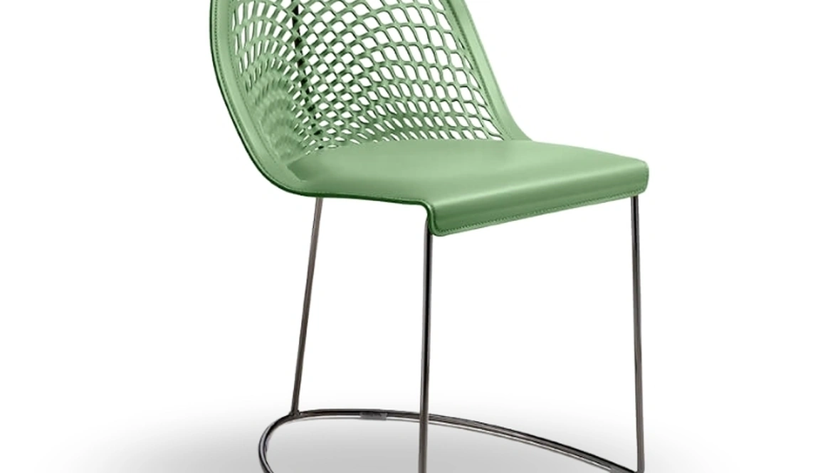 Sedia in cuoio Guapa di Midj