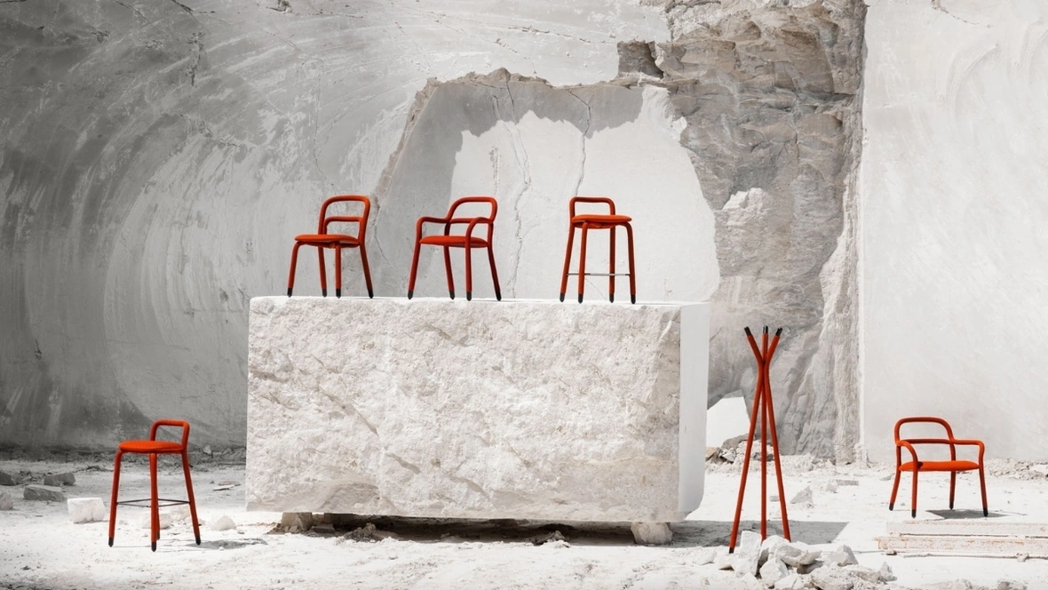 Sgabello imbottito Pippi di Midj