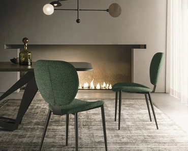 Sedia in tessuto imbottito Petra di Sedit