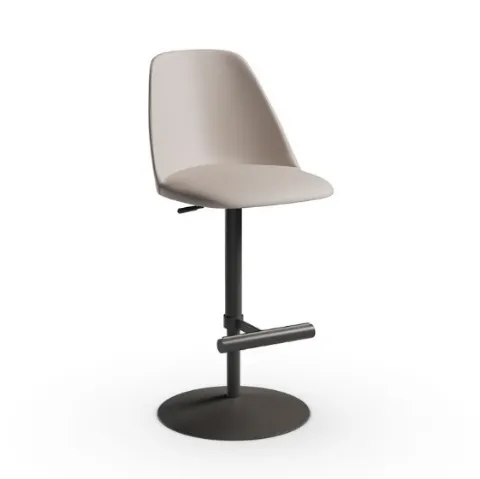 Sgabello in pelle Lea SG di Midj