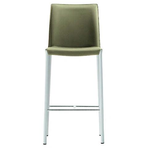 Sgabello in cuoio Nuvola di Midj