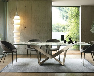 Tavolo Aliante Glass Decor di Sedit