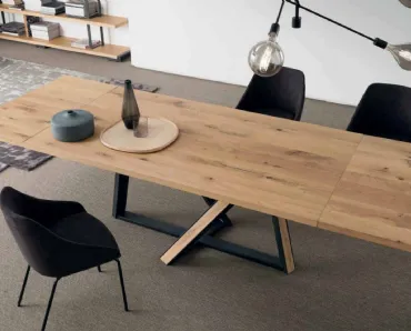 Tavolo di design allungabile in legno Wien di Alta Corte