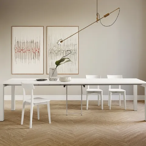 Tavolo allungabile in laminato con struttura in metallo verniciato Long Island di Arredo3