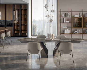 Tavolo in SuperMarmo Kaleido di Bontempi