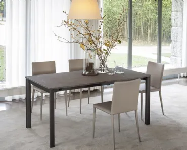Tavolo allungabile con top in ceramica Compasso di Altacom