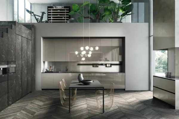 Cucina Design lineare in laccato lucido Ak_04 04 di Arrital
