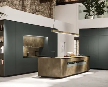 Cucina Design con isola Ak Project 05 di Arrital
