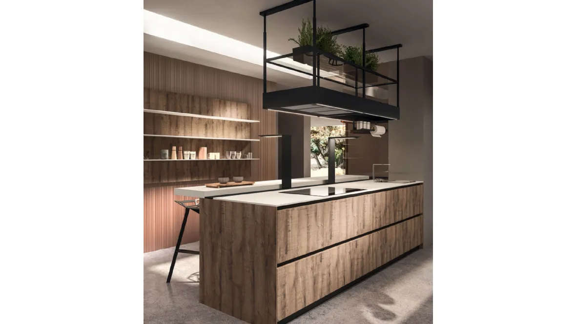 Cucina Design con penisola Ak Project 10 di Arrital