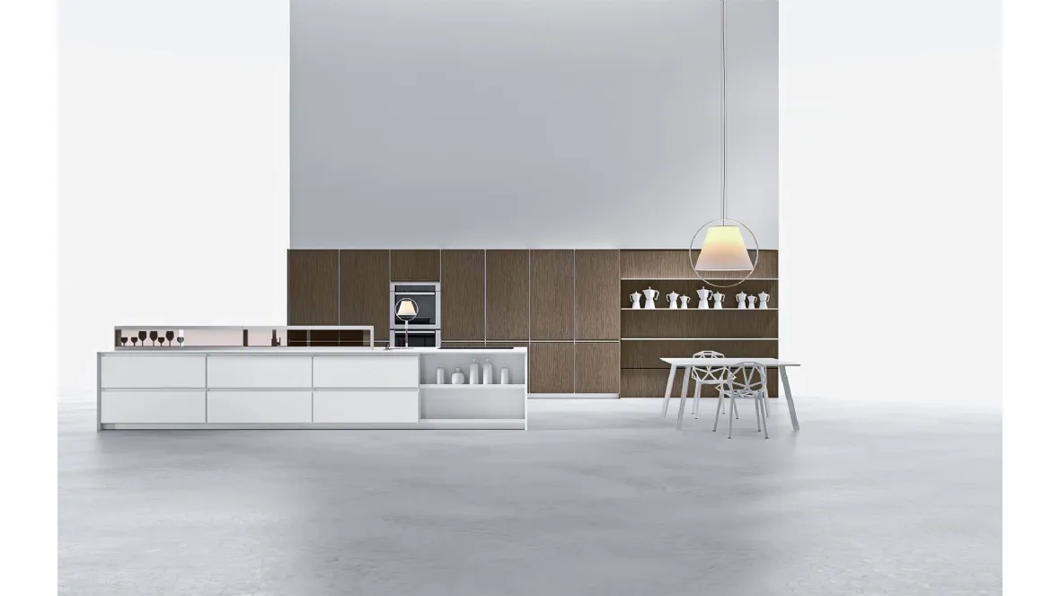 Cucina Design con isola in Corian AkB 08 02 di Arrital