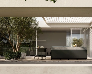 Cucina Moderna per esterno in alluminio Aura 03 di Arredo3