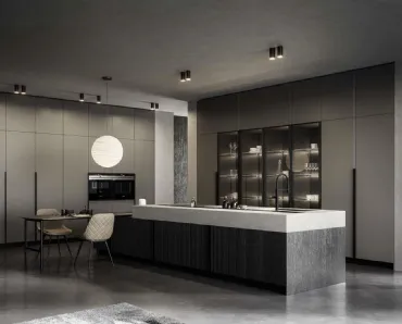 Cucina Moderna con isola Tratto 10 01 di Arredo3