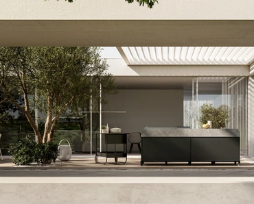 Cucina Moderna per esterno in alluminio Aura 01 di Arredo3