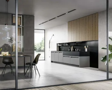 Cucina Moderna lineare Tekna 03 di Arredo3