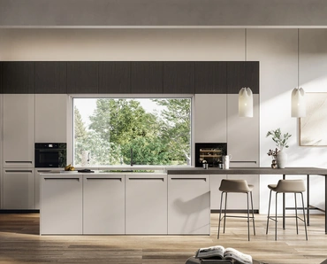 Cucina Moderna in Pet con isola Tekna di Arredo3