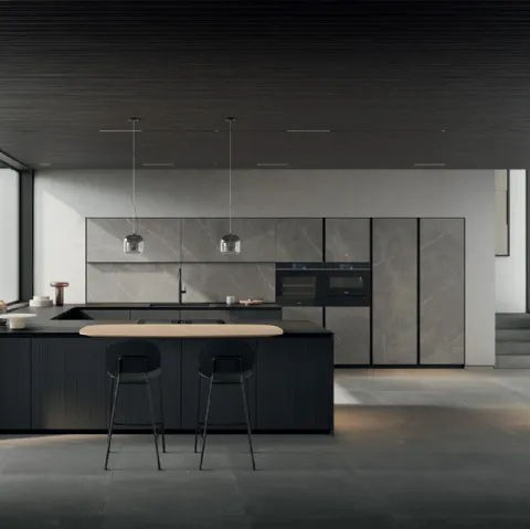 Cucina Moderna con isola Meg 05 di Arredo3