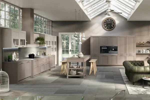 Cucina Shabby Chic in linea in frassino Village 03 di Arrital