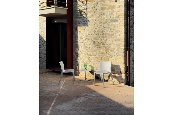 Sedia interamente in polipropilene Aqua Outdoor di Bontempi